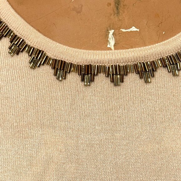 Lot 2 Vintage Y2K Womens Top Sweater XS / Petite Beaded Blouse Fairy Knit - Picture 12 of 16